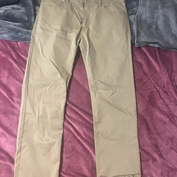 Men's Dockers Straight Fit Khaki Pants Size 34x32 - Picture 1 of 5